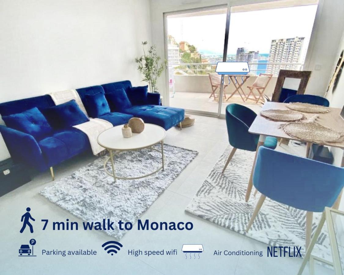 Luxurious Flat At 5 Min By Walk To Monaco, Free Parking And Sea View Διαμέρισμα Beausoleil Εξωτερικό φωτογραφία